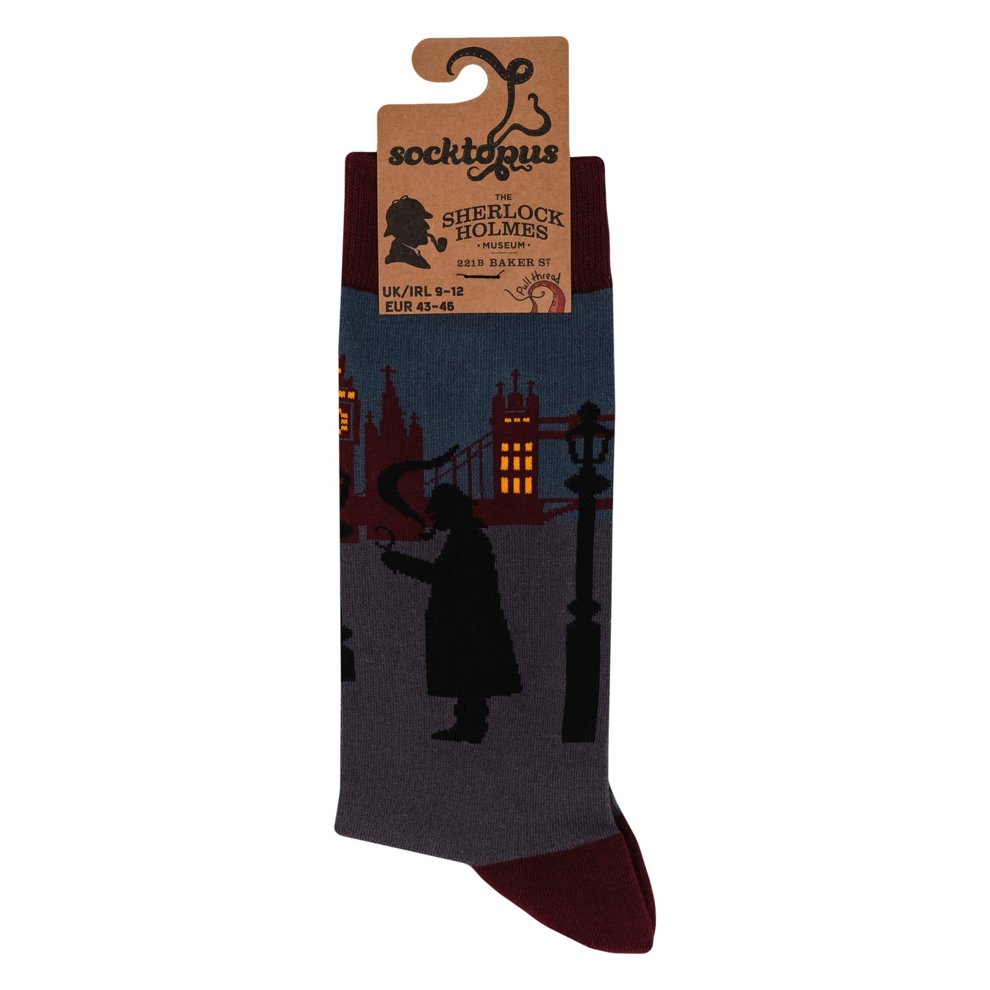 Sherlock Holmes Socks - London Skyline