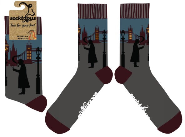 Sherlock Holmes Socks - London Skyline