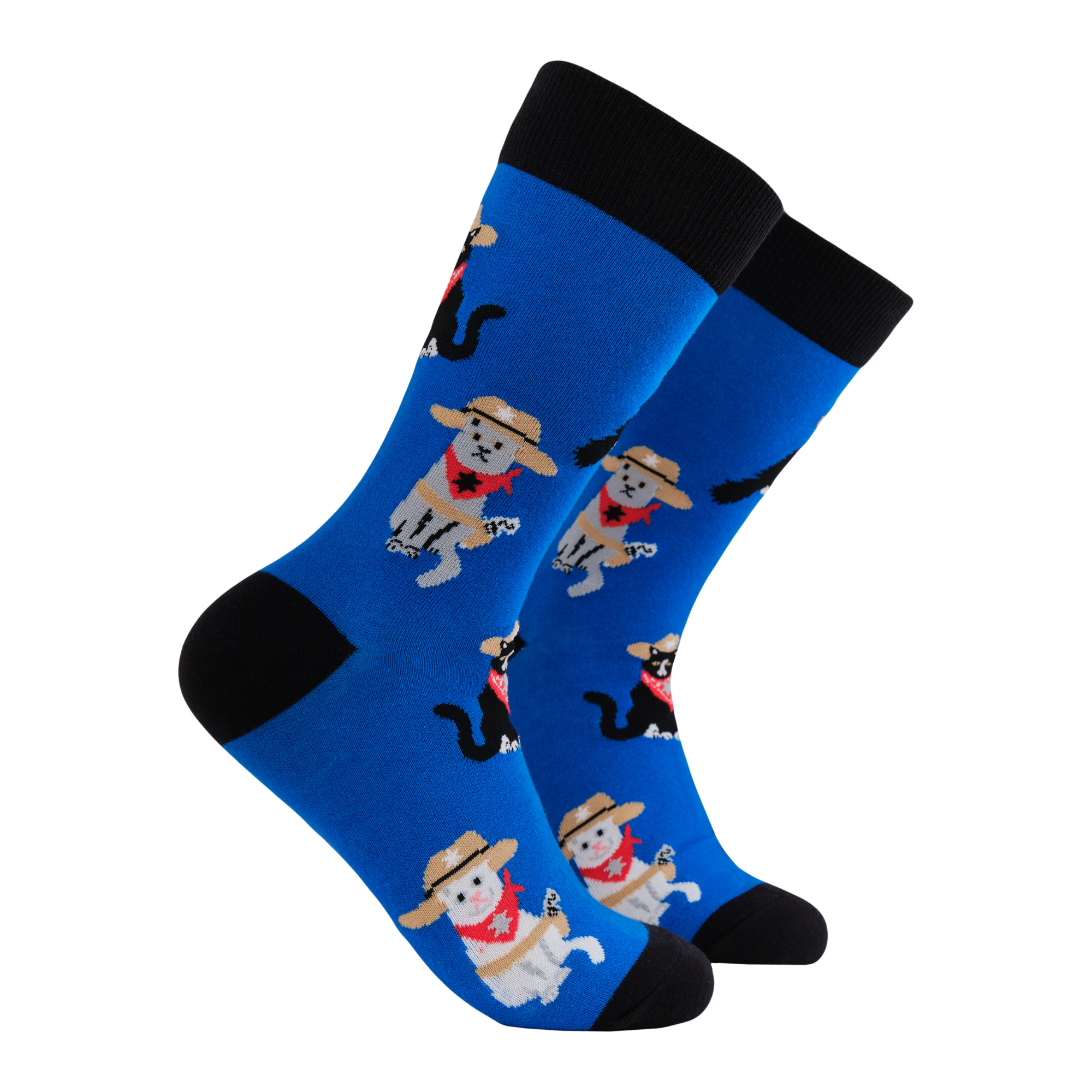 Cat Sheriff Socks - Meowdy Partner