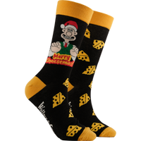 Merry Cheesemas Socks - Wallace and Gromit
