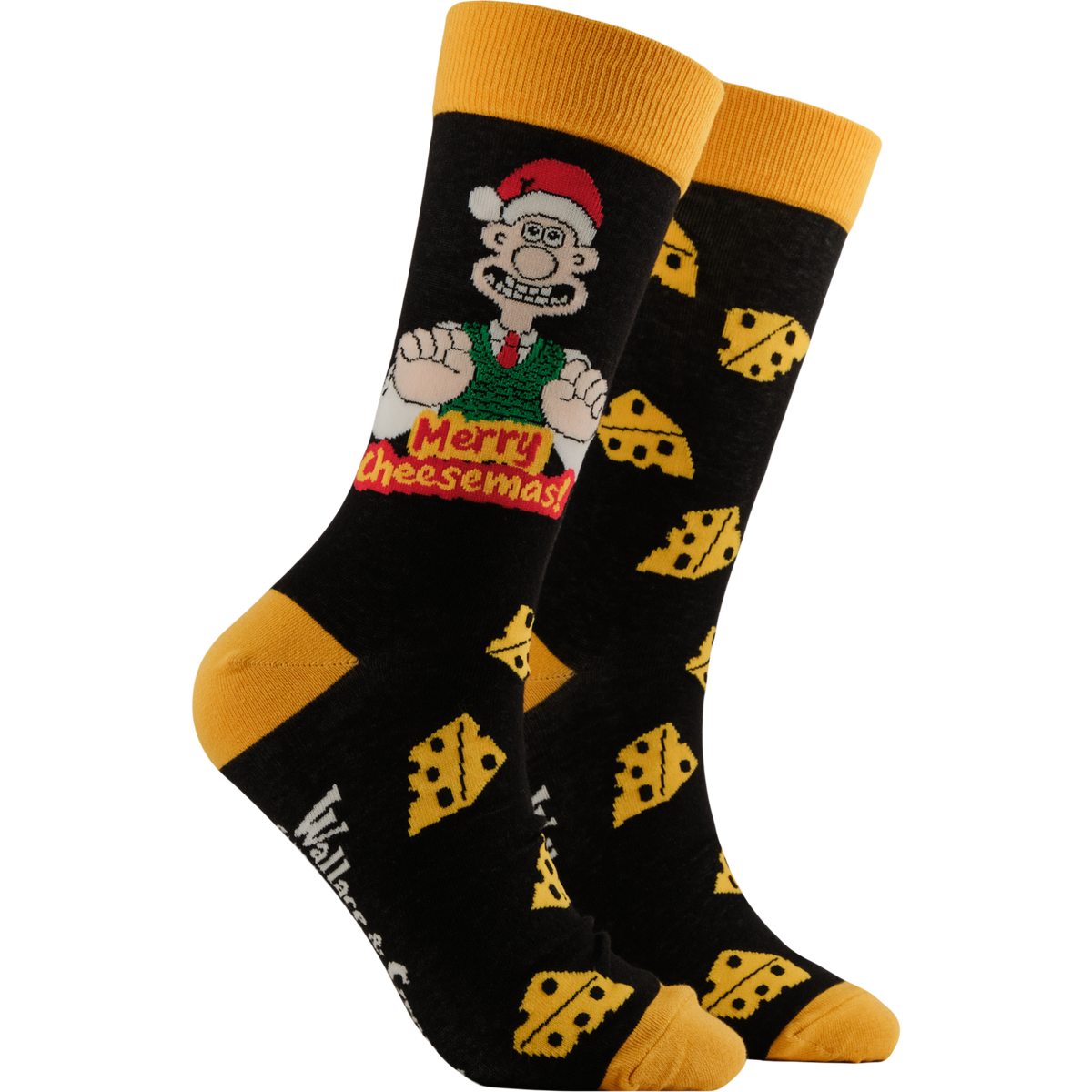 Merry Cheesemas Socks - Wallace and Gromit