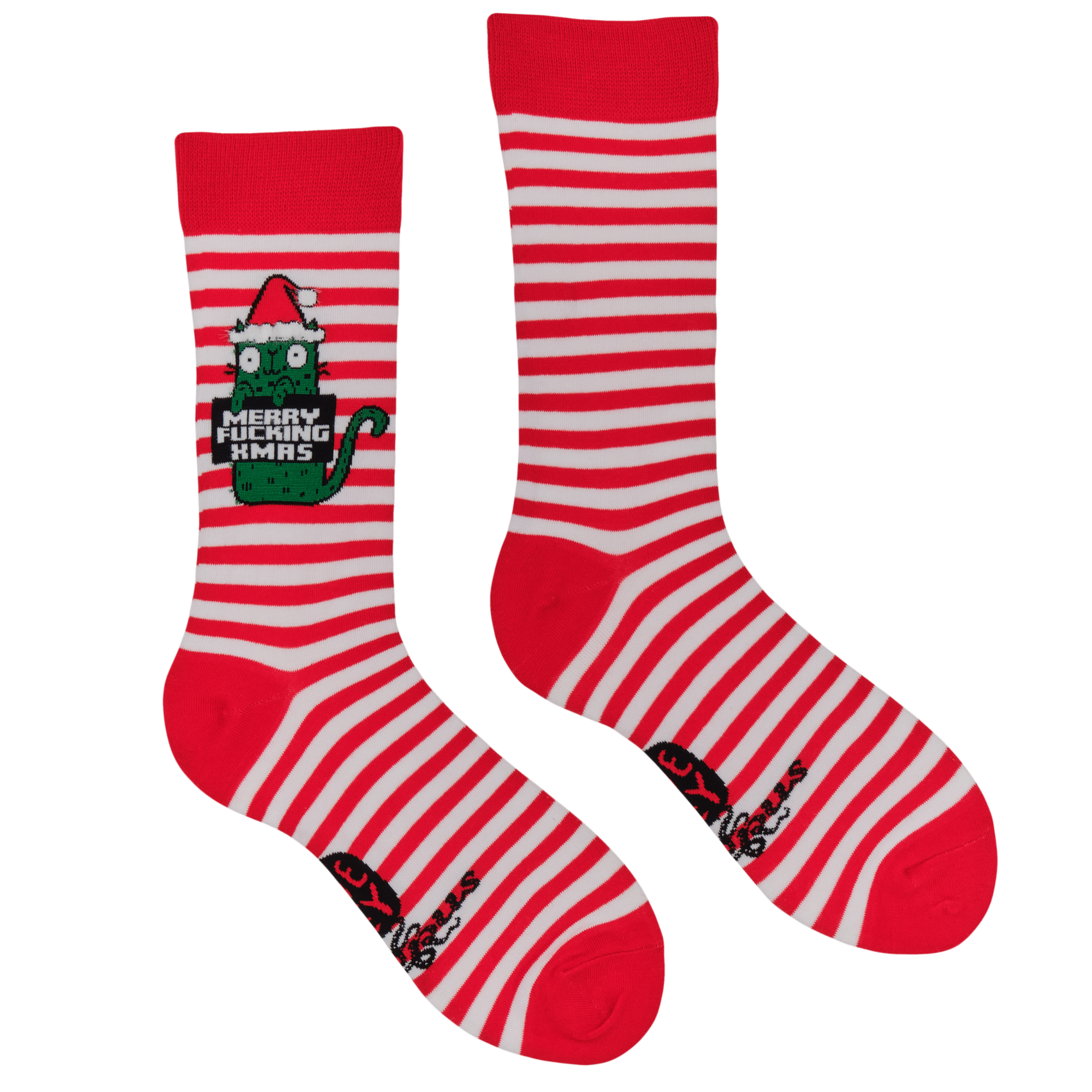 Merry Fucking XMAS Socks - Socktopus X Katie Abey