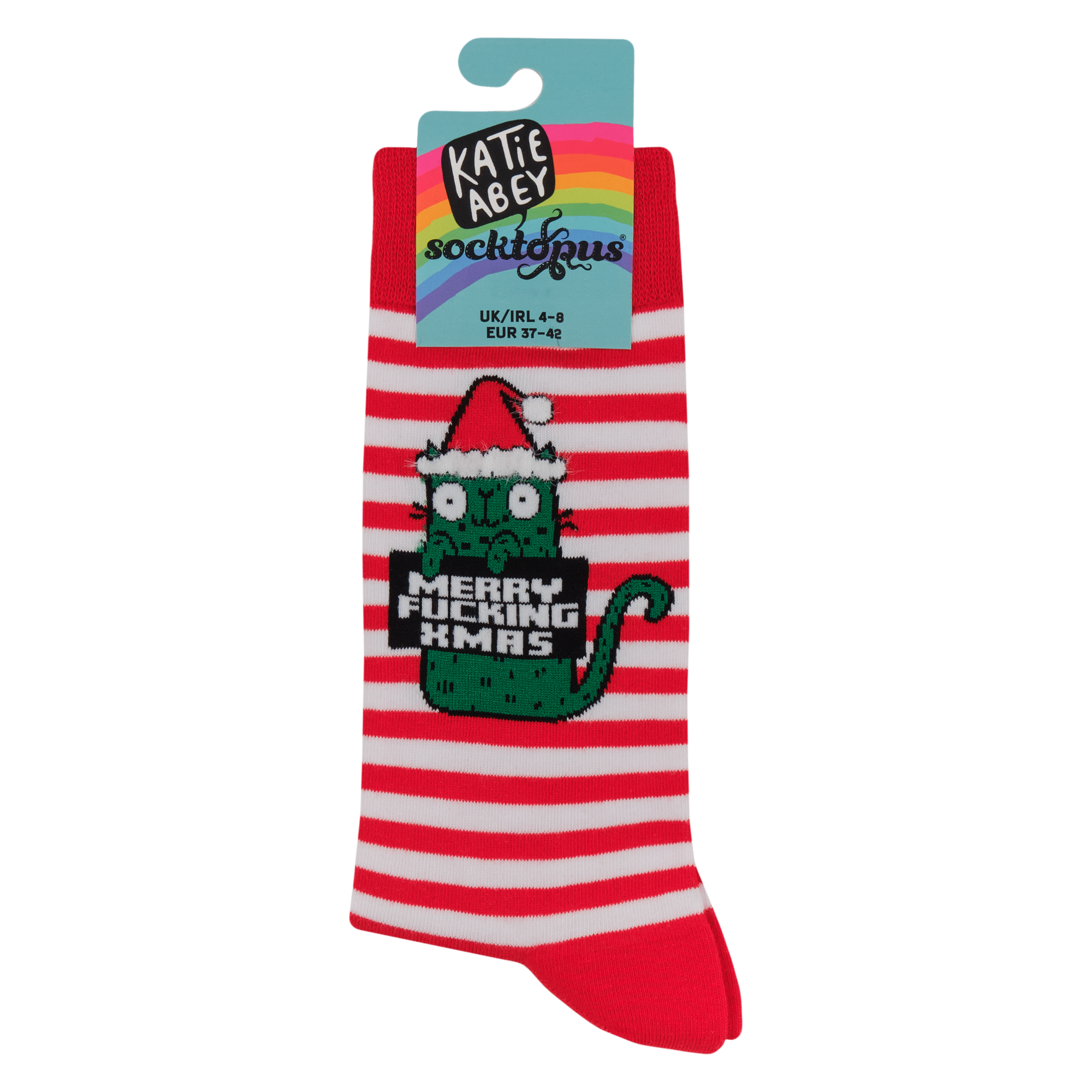 Merry Fucking XMAS Socks - Socktopus X Katie Abey