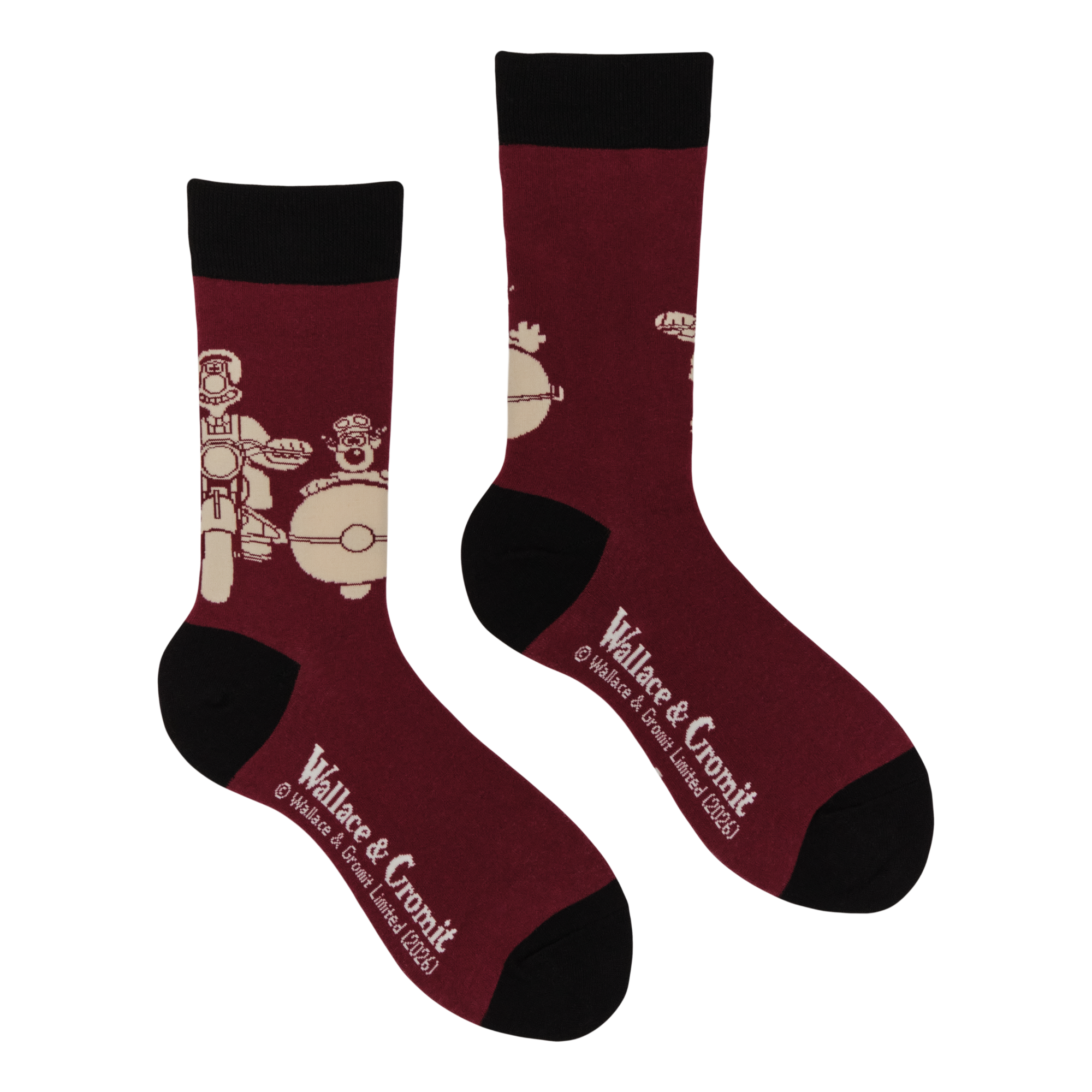 Motorbike Socks - Wallace and Gromit