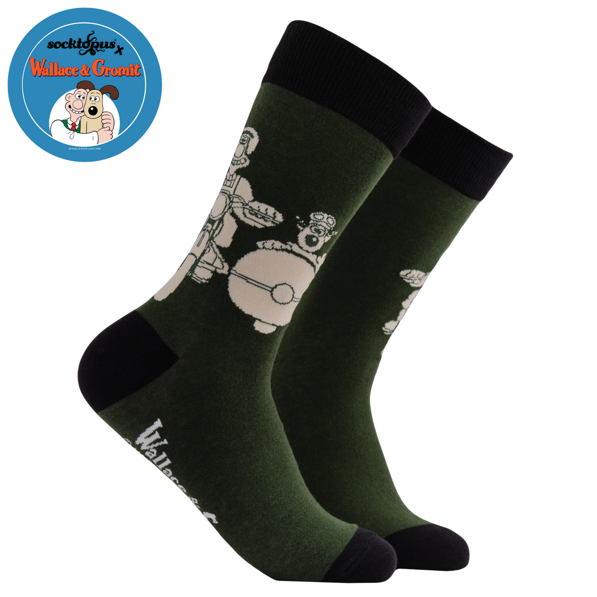 Motorbike Socks - Wallace and Gromit