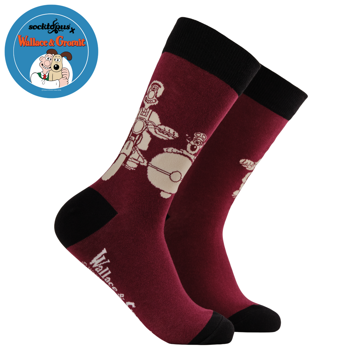 Motorbike Socks - Wallace and Gromit