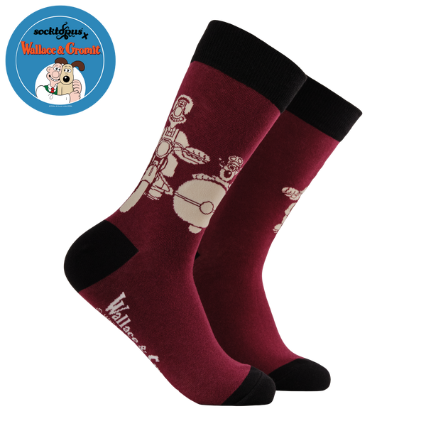 Motorbike Socks - Wallace and Gromit