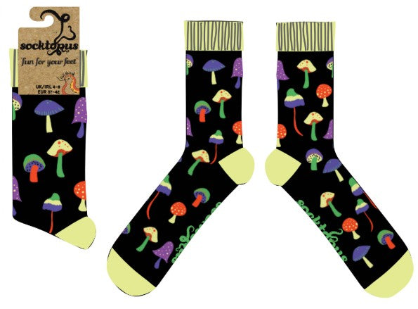 Magic Mushroom Socks - Mushroom Trippin'