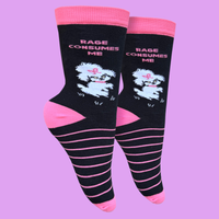 Rage Consumes Me Socks - Small