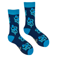 Octopus Bamboo Socks - Octoblue