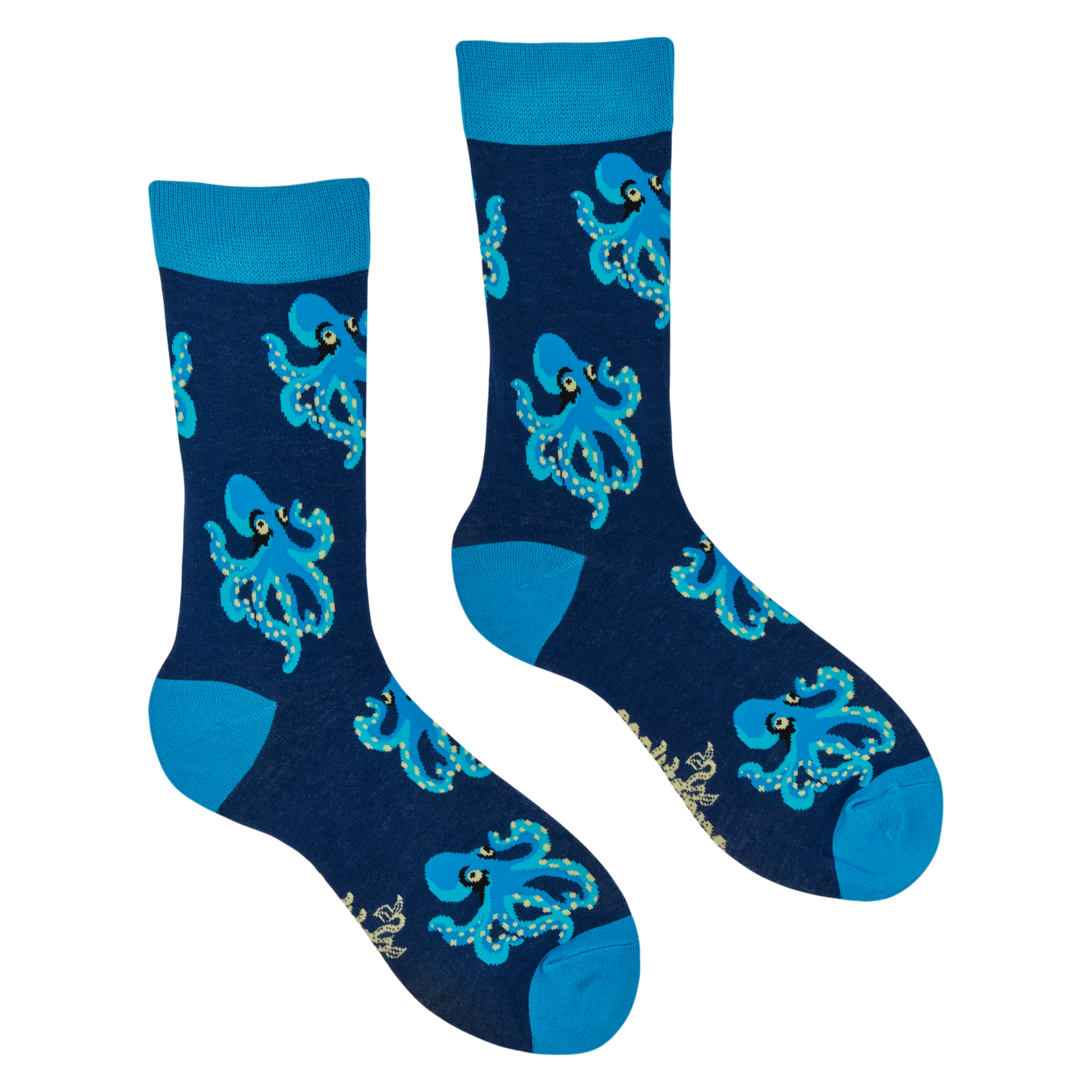 Octopus Bamboo Socks - Octoblue