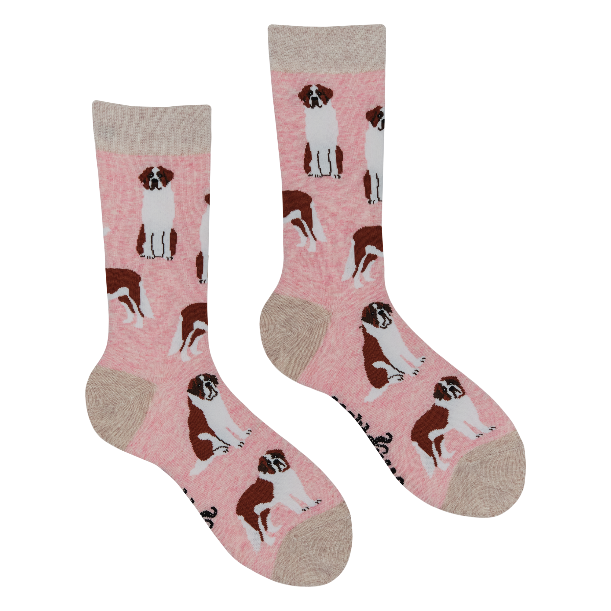 Saint Bernard Dog Socks - Oh When The Saints!