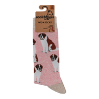 Saint Bernard Dog Socks - Oh When The Saints!