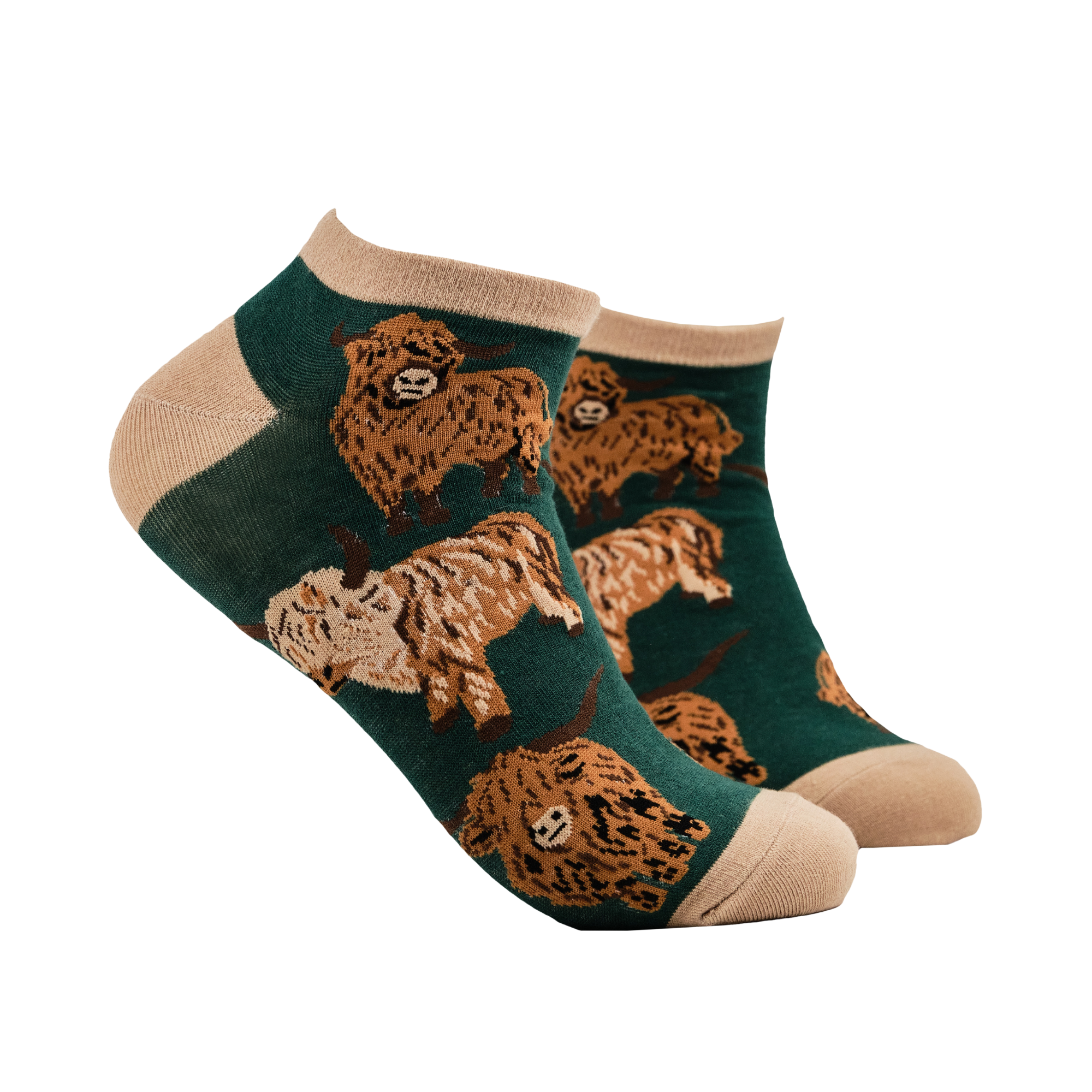 Highland Cow Trainer Socks - Och Aye the Moo! Trainer