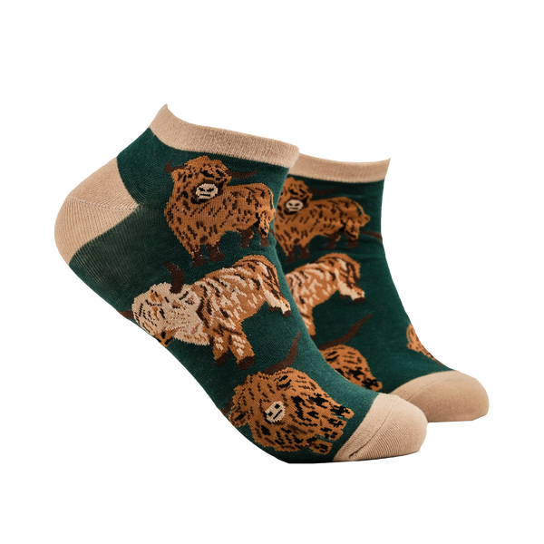 Highland Cow Trainer Socks - Och Aye the Moo! Trainer