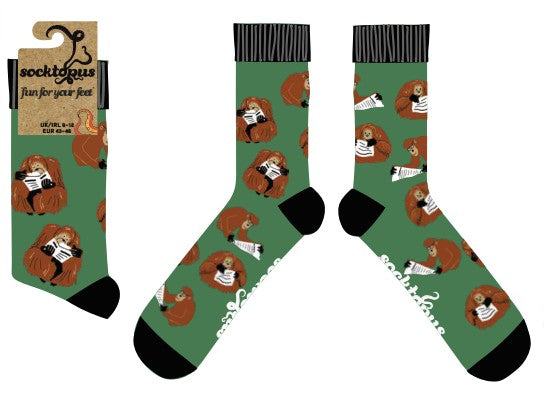 Orangutan IQ Socks
