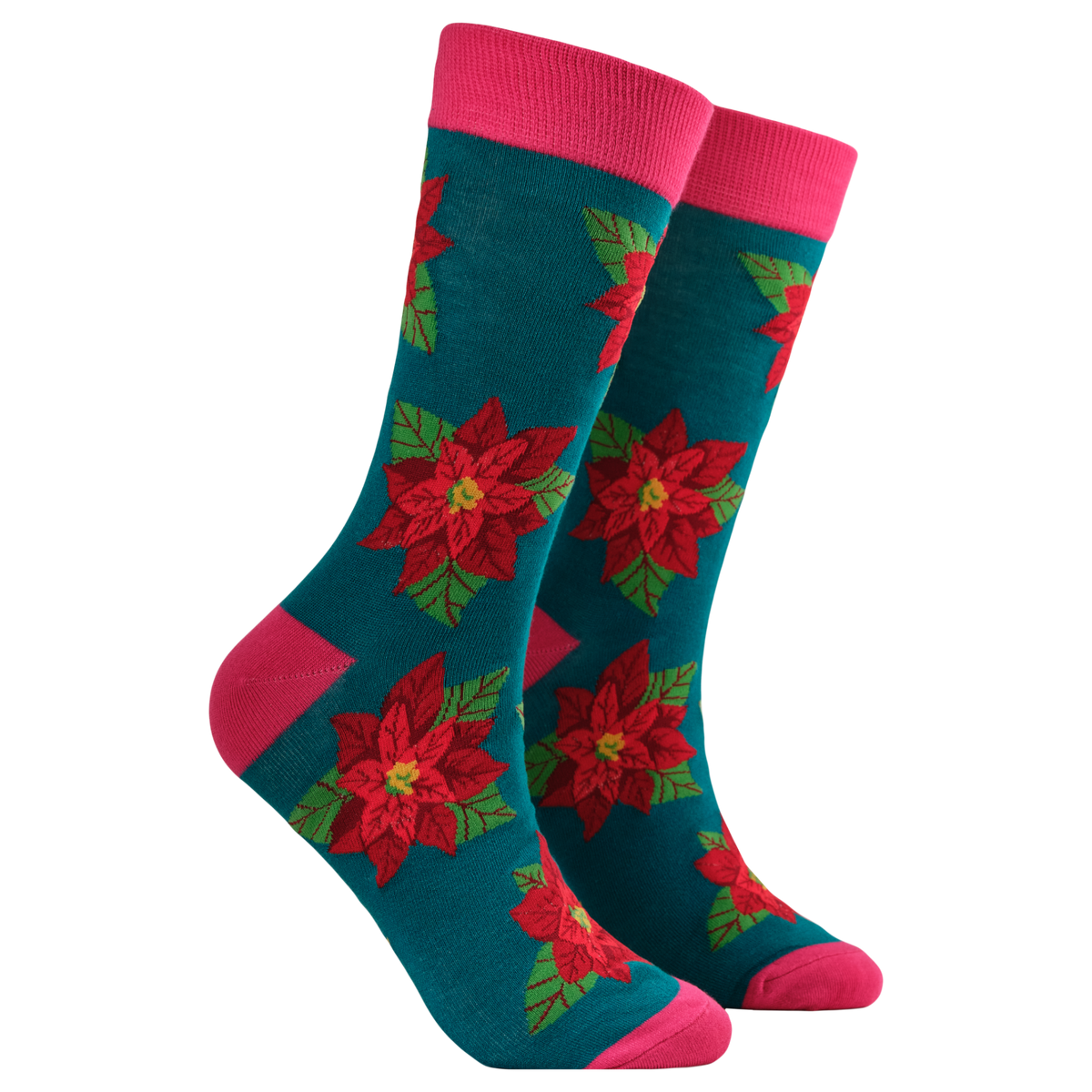 Poinsettia Bamboo Socks - Poinsettoes