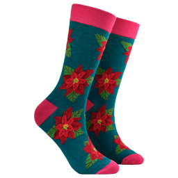 Poinsettia Bamboo Socks - Poinsettoes