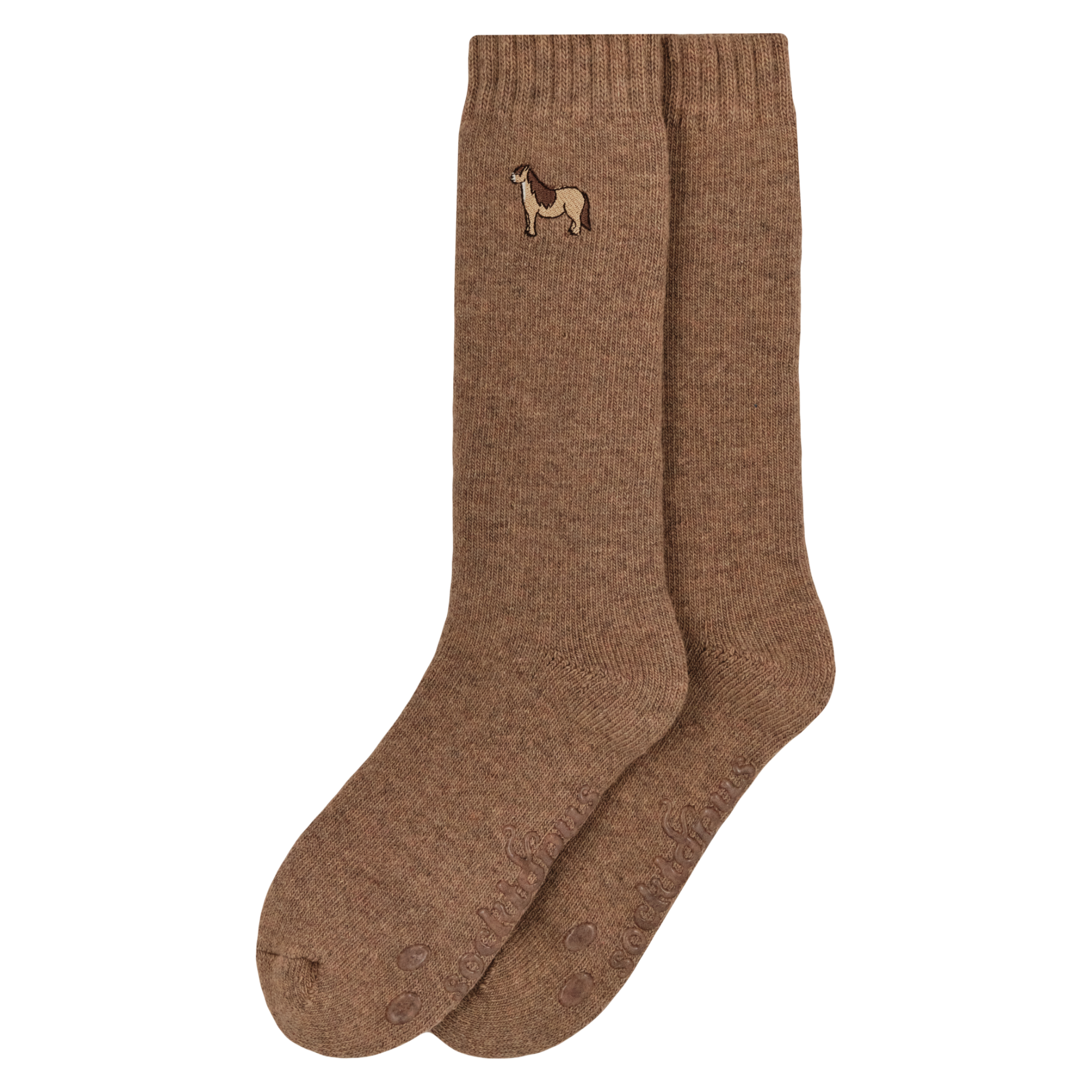 Pony Embroidered Boot Socks
