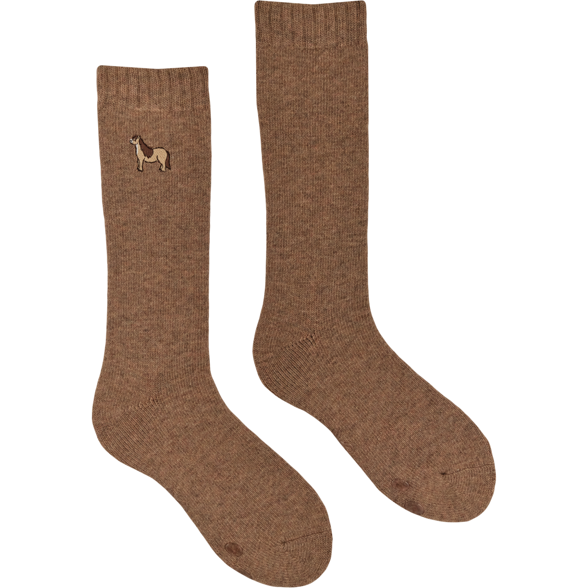 Pony Embroidered Boot Socks