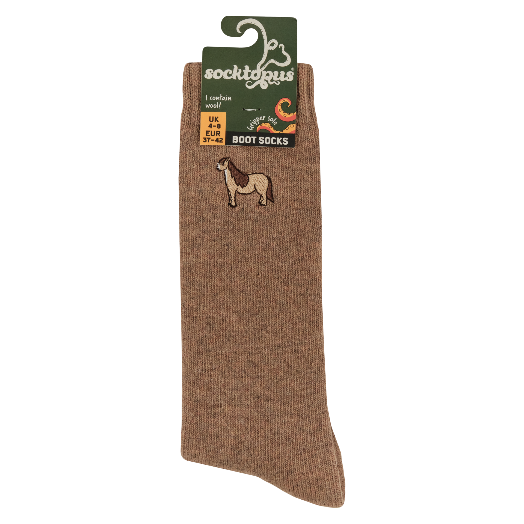 Pony Embroidered Boot Socks