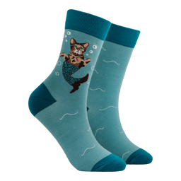 Cat Mermaid Mini Socks - Purr-Maid