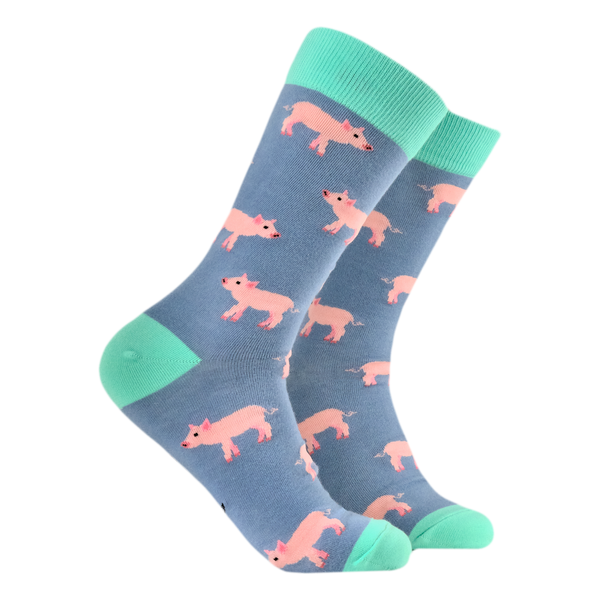 Piglets Bamboo Socks - DENIM