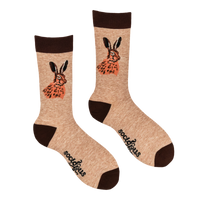 Hare Socks - Portrait of a Leveret