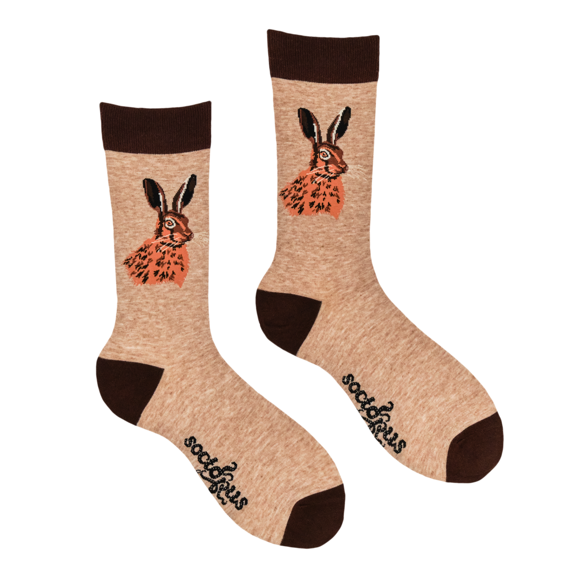 Hare Socks - Portrait of a Leveret