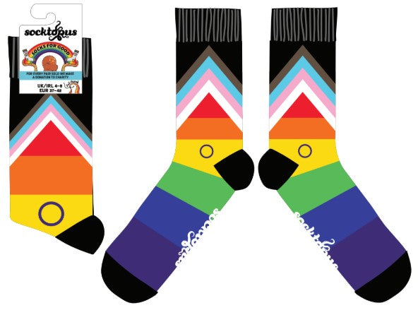 LGBTQA+ Socks - Progress Pride