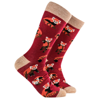 Red Panda Socks