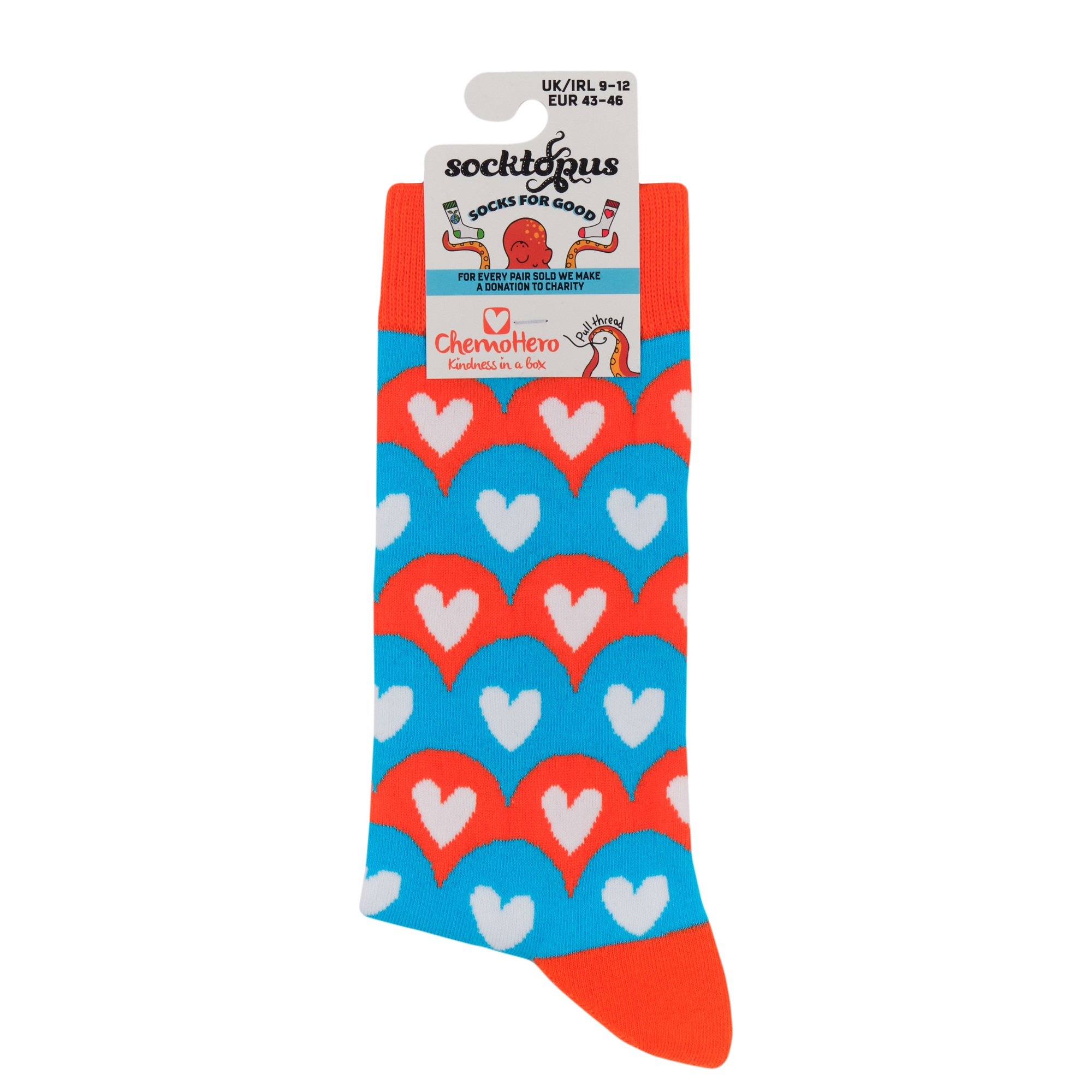 Hearts Socks - Chemo Hero