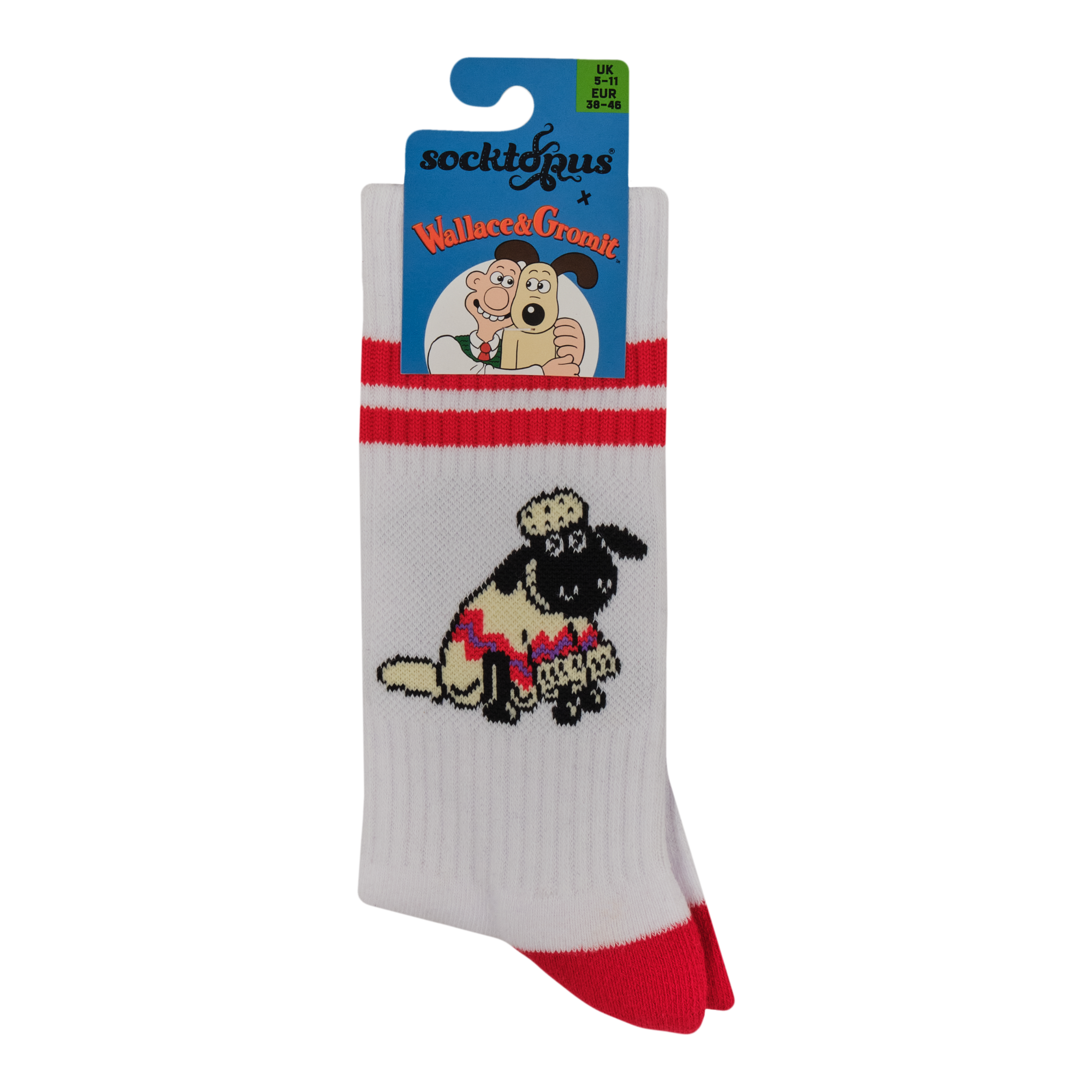 Shaun Athletic Socks - Wallace and Gromit