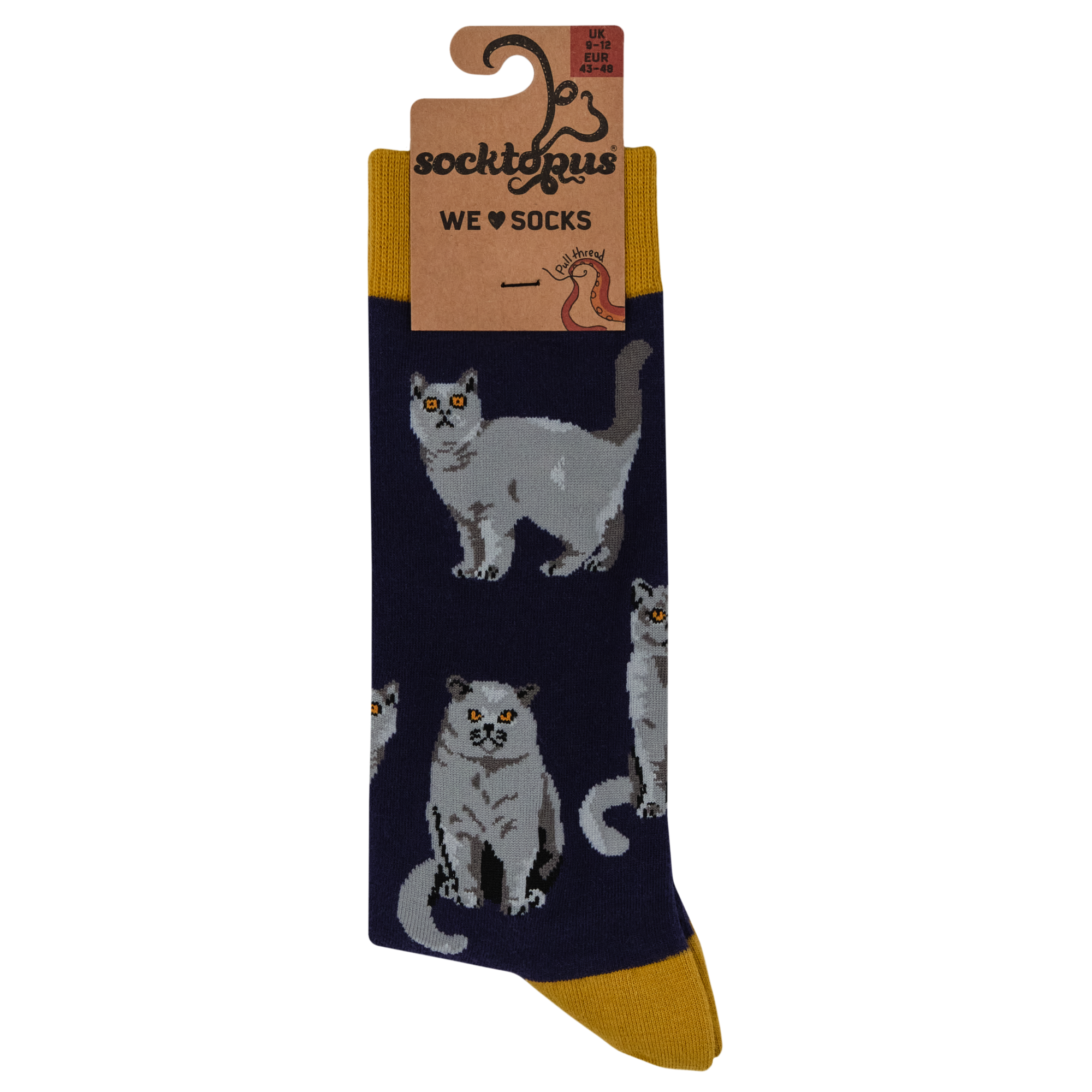 British Shorthair Cat Socks - Short Hair Don't Care