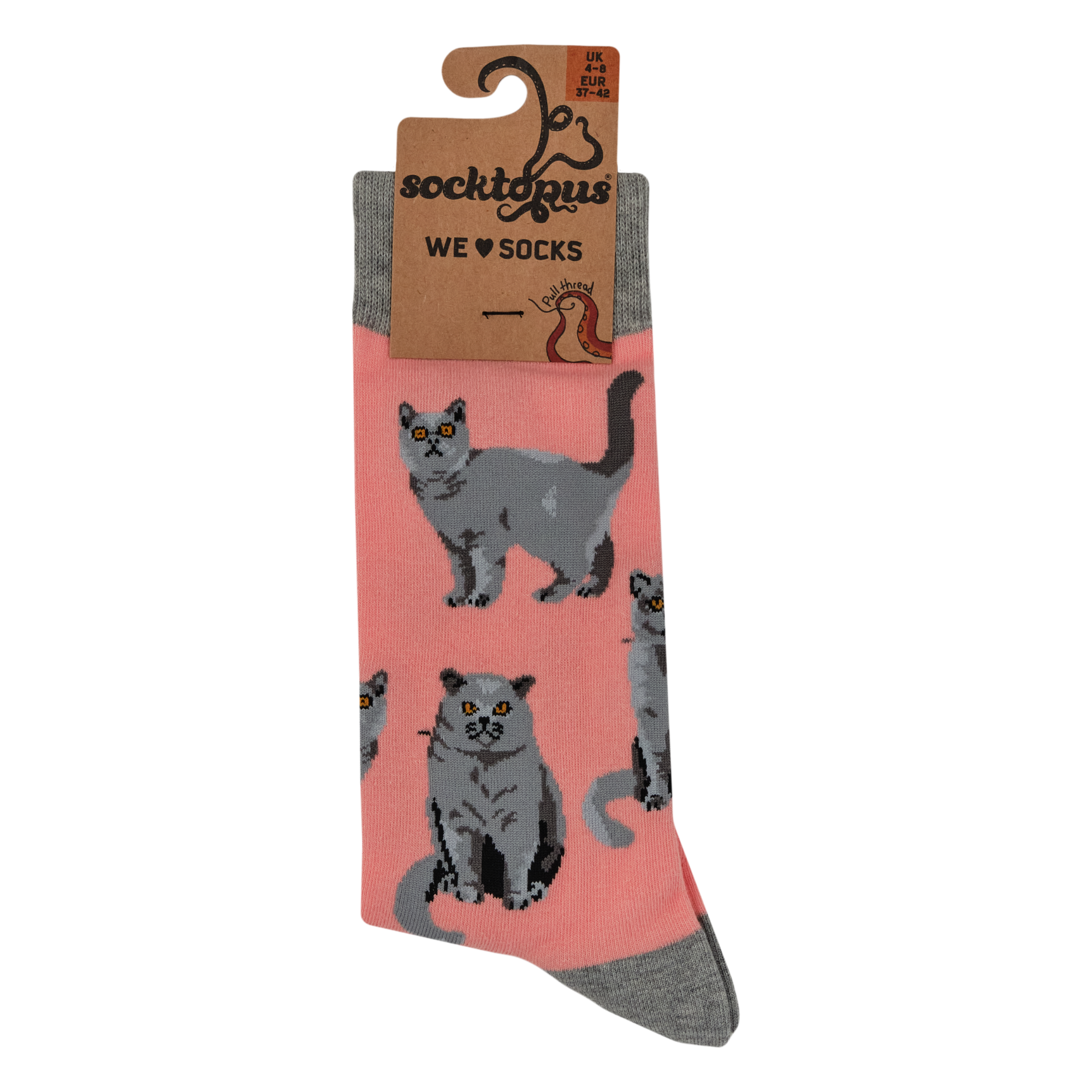 British Shorthair Cat Socks - Short Hair Don't Care
