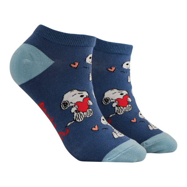 Snoopy in Love Trainer Socks - Peanuts