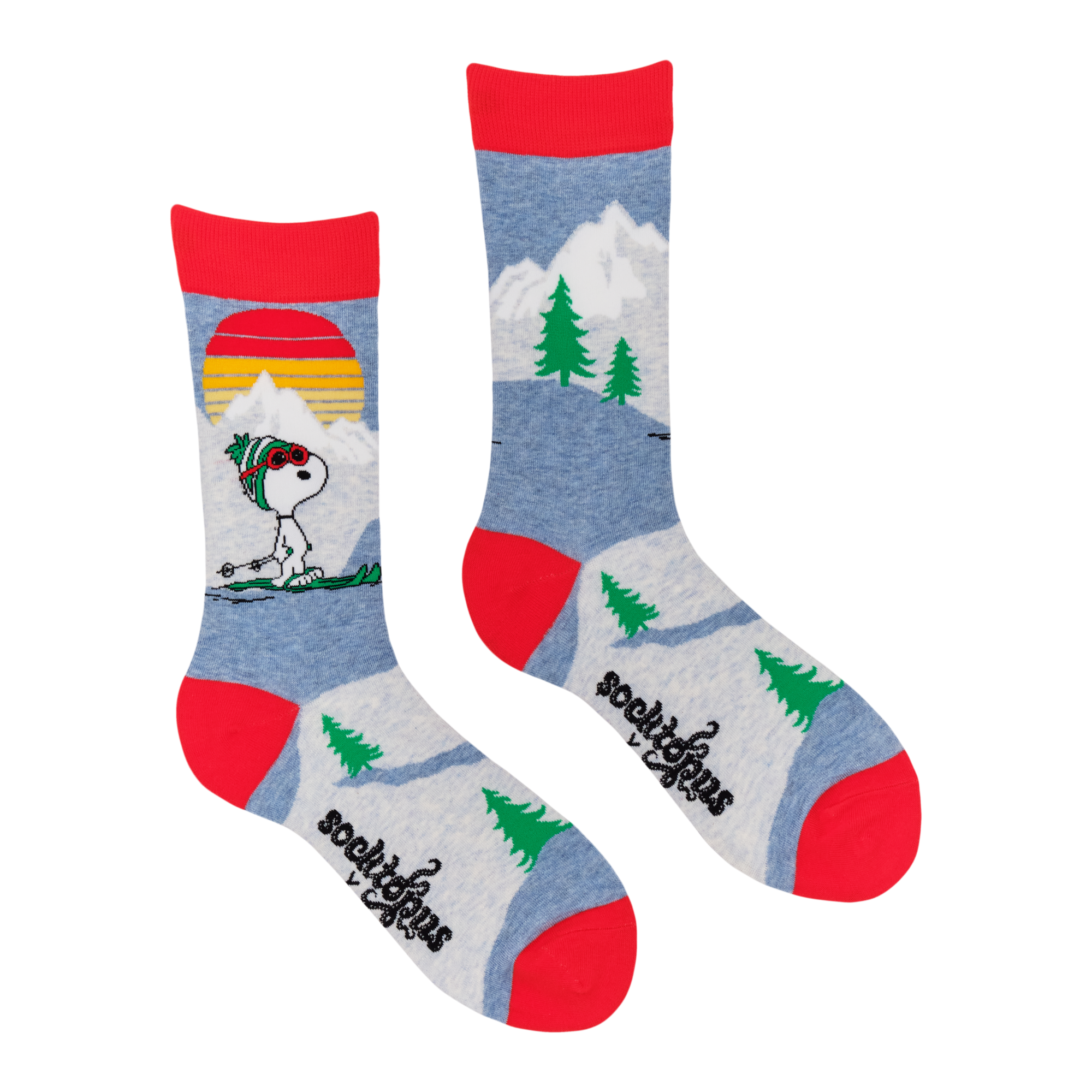 Snoopy In The Mountains Socks - Peanuts