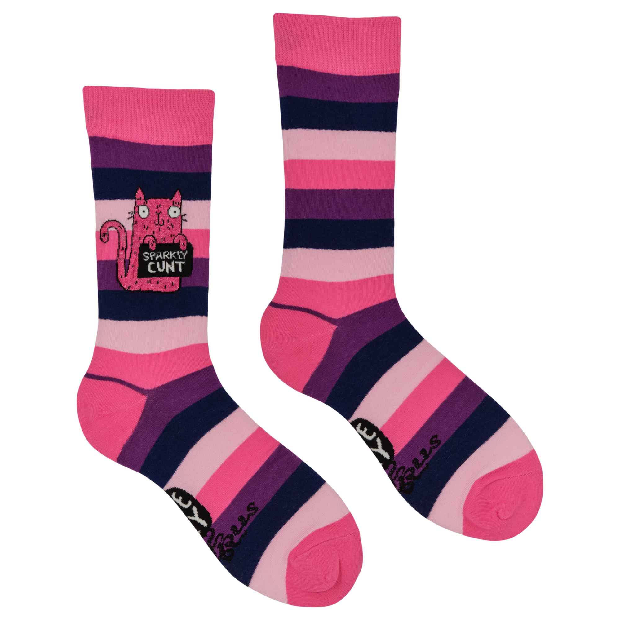 Sparkly Cunt Socks - Socktopus X Katie Abey