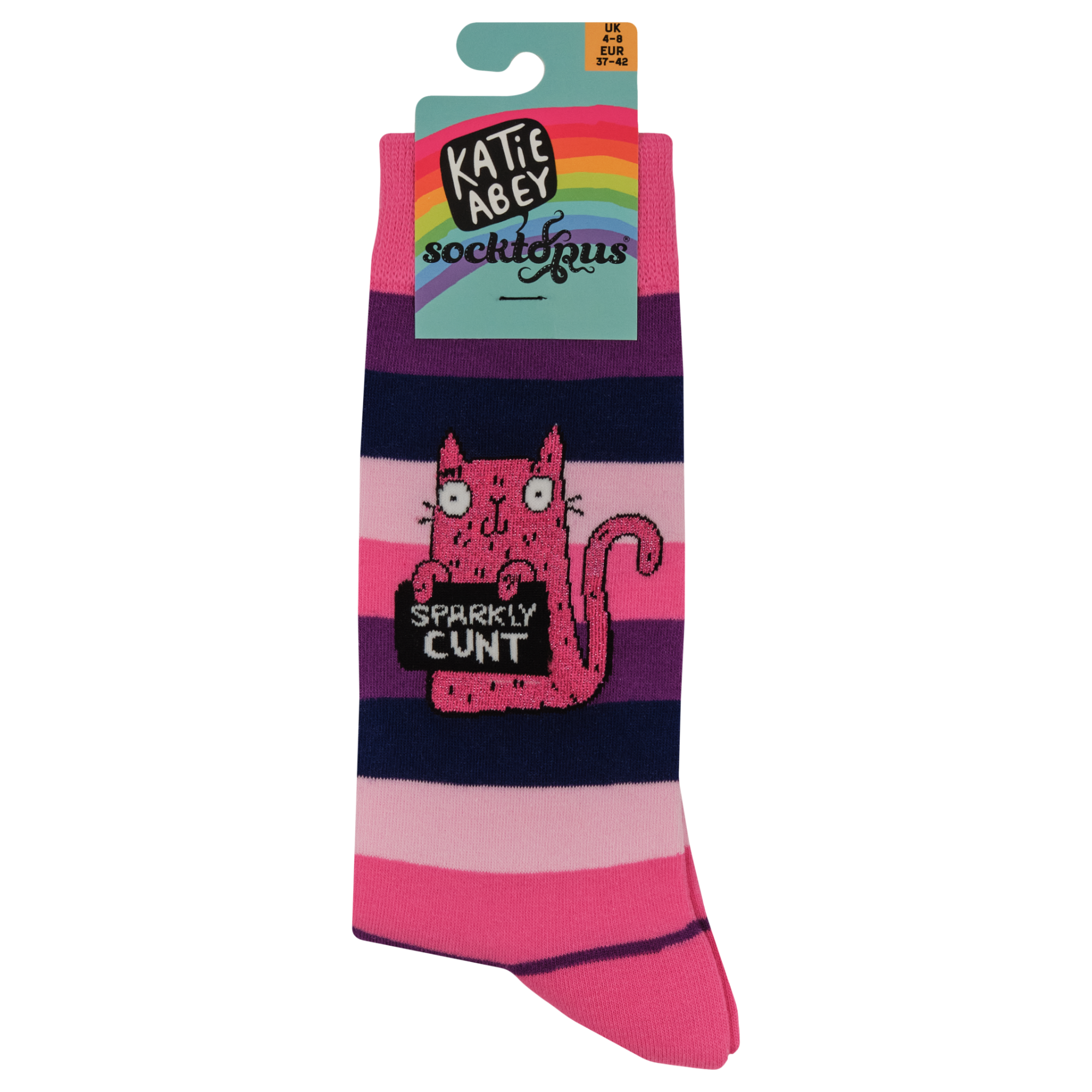 Sparkly Cunt Socks - Socktopus X Katie Abey