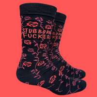 Stubborn Fucker Socks - Large