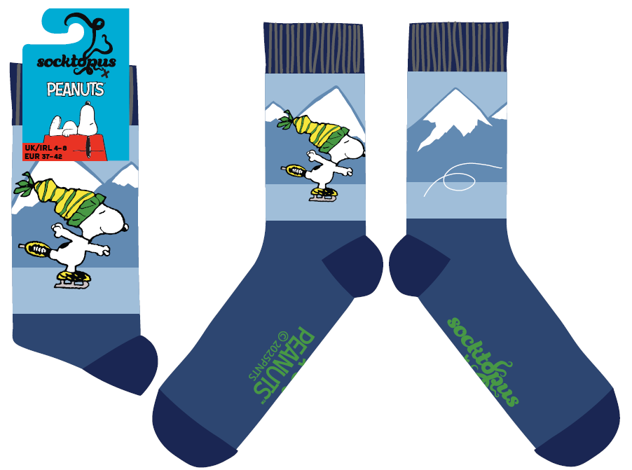 On Thin Ice Socks - Peanuts