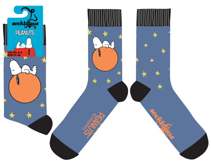 Snoopy Dog Tired Socks - Peanuts