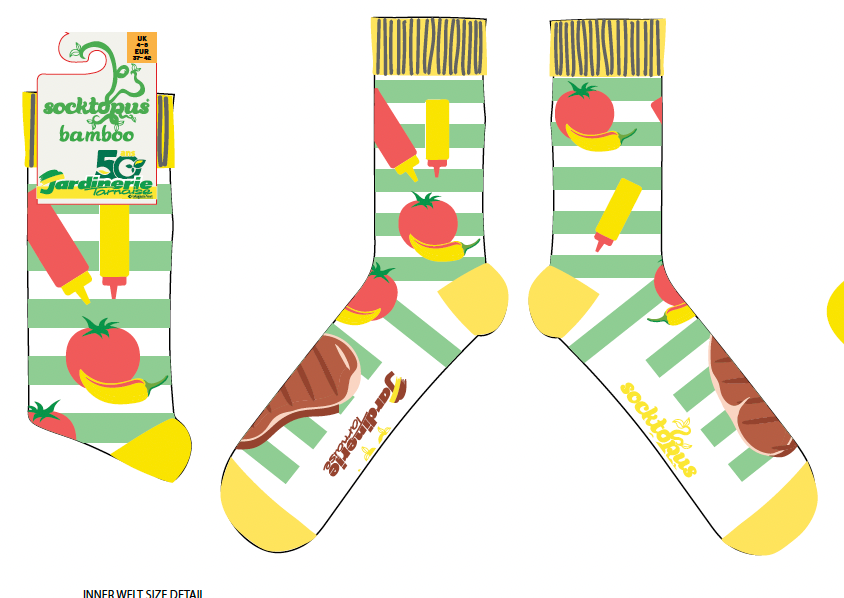*Jardinerie Tarnaise - Rayures BBQ Socks