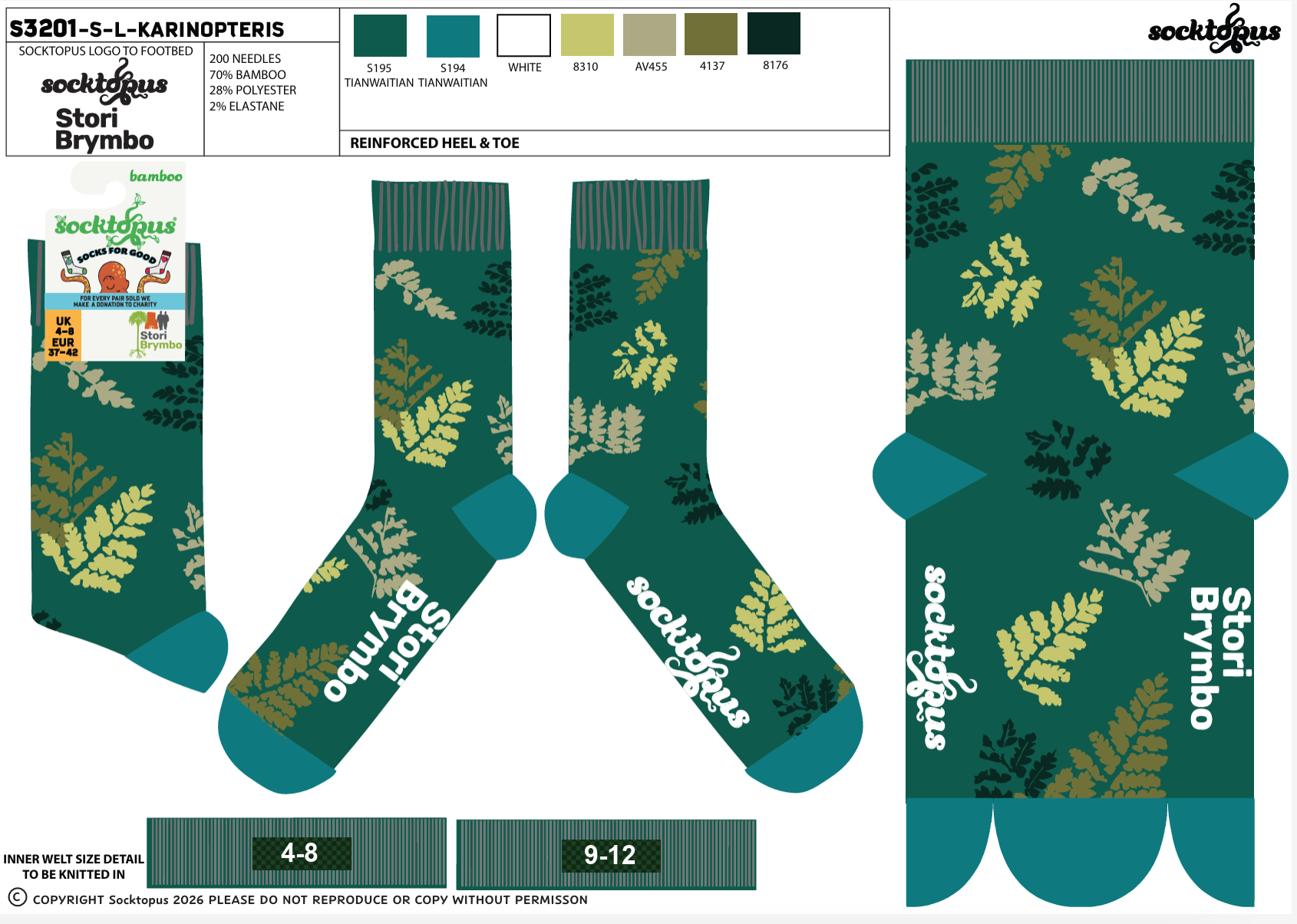 Karinopteris Socks - Stori Brymbo