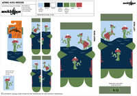 Loch Ness Monster Socks - Nessie (XS-SIZE)