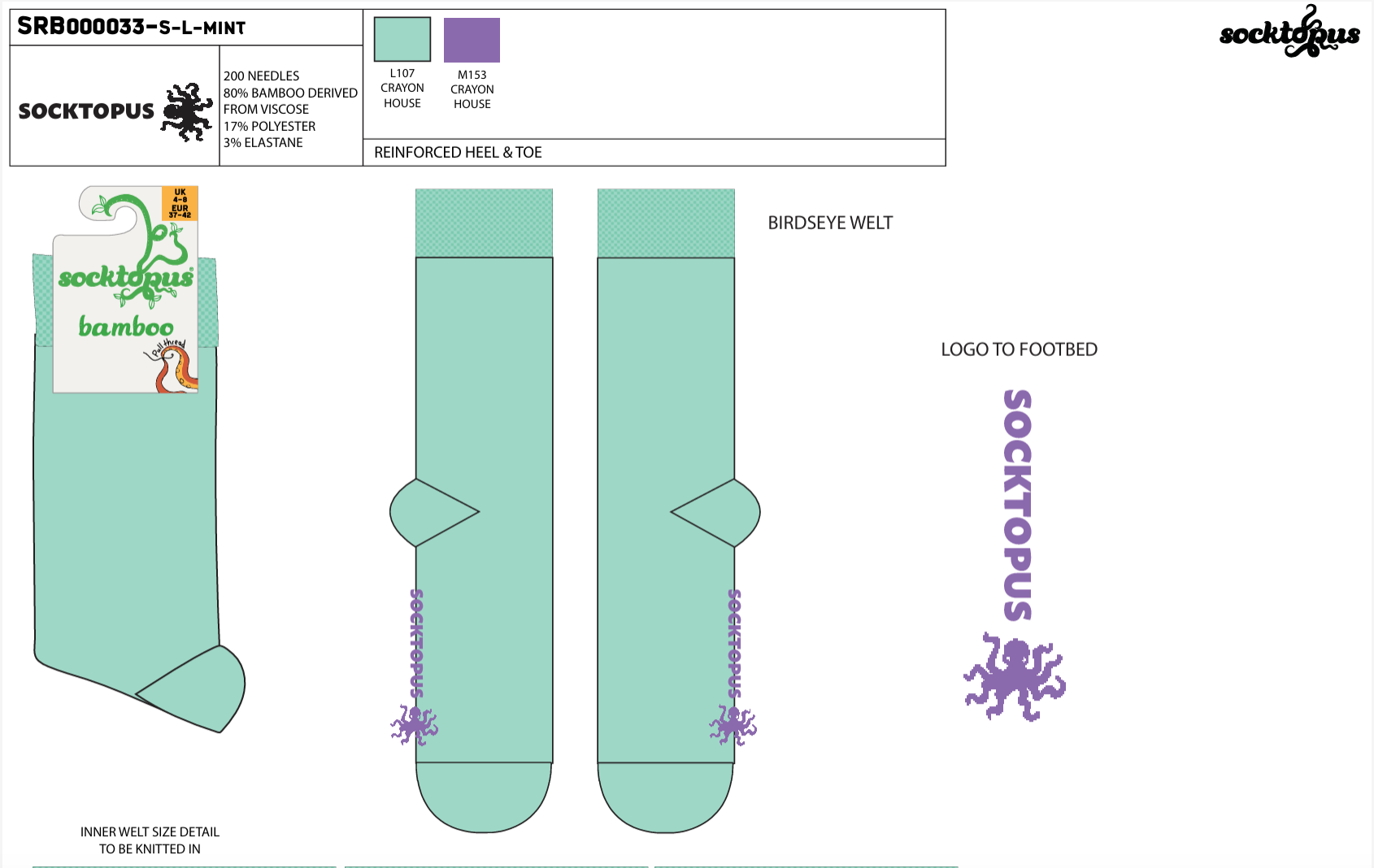 Grasshopper - Bamboo Colours Socks