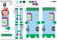 The Purrfect Match Socks - Paper Tails