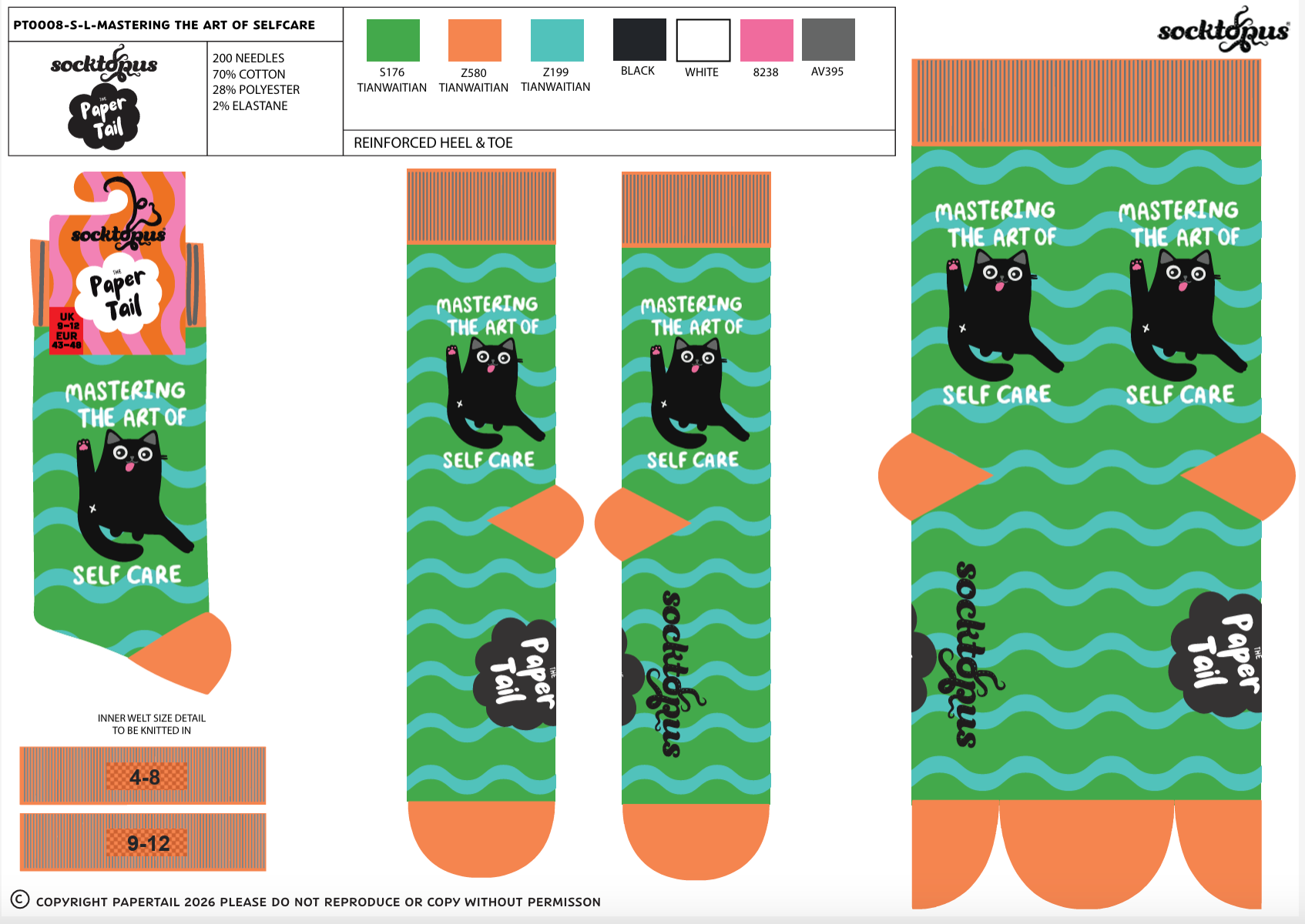Mastering the Art of Self Care Socks - Paper Tails