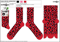 Leopard Print Athletic Socks