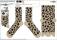 Leopard Print Athletic Socks